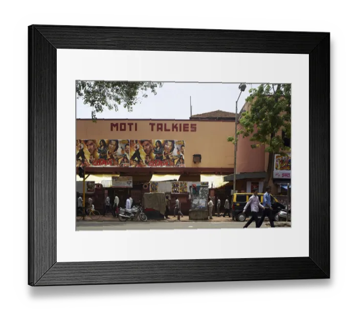 Framed Print : Moti talkies, mumbai, maharashtra, india, asia
