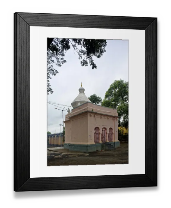 Framed Print : Krishnamai temple on Krishna river