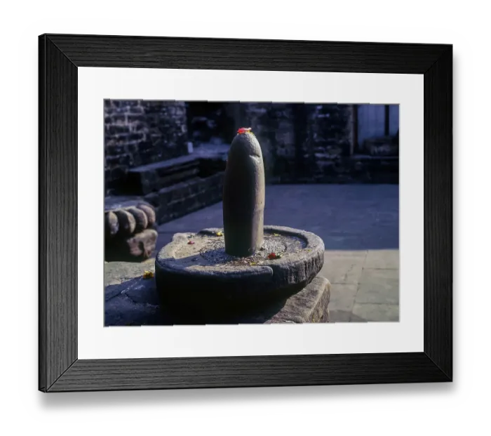 Framed Print : Shivalinga baijnath temple himachal pradesh india