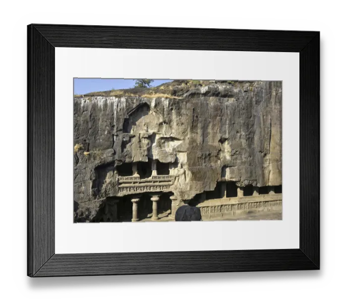 Framed Print : Ellora cave, aurangabad, maharashtra, India, Asia Framed Print : Ellora cave, aurangabad, maharashtra, India, Asia
