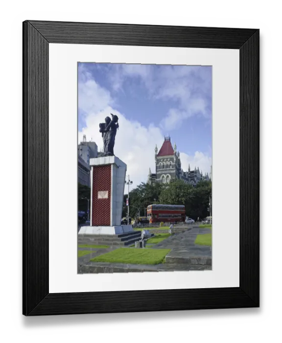 Framed Print : Hutatma chowk, mumbai, maharashtra, india, Asia