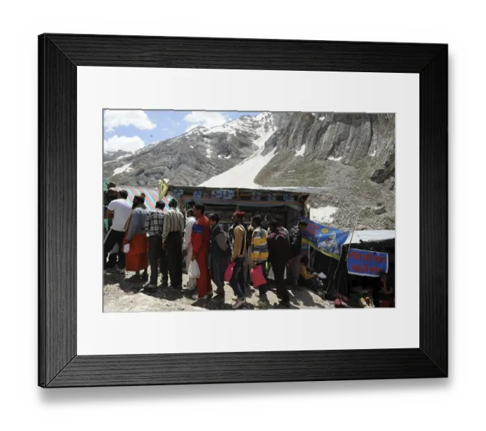 Framed Print : Pilgrim amarnath yatra, Jammu Kashmir, India, Asia