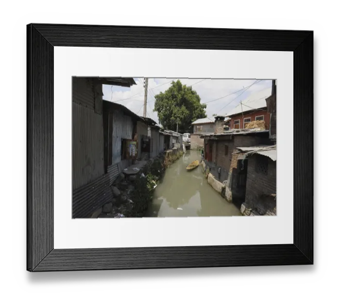 Framed Print : River, Srinagar, jammu Kashmir, india, asia Framed Print : River, Srinagar, jammu Kashmir, india, asia