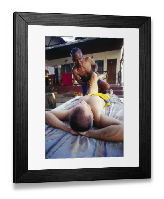 Framed Print : Massage therapist massaging Thailand Framed Print : Massage therapist massaging Thailand
