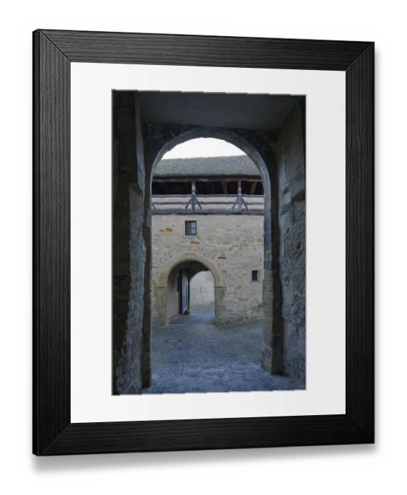 Framed Print : Portal of Comburg Castle, Benedictine monastery