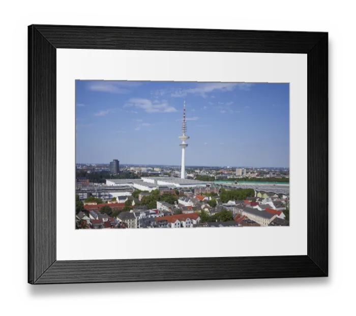 Framed Print : Heinrich Hertz television tower
