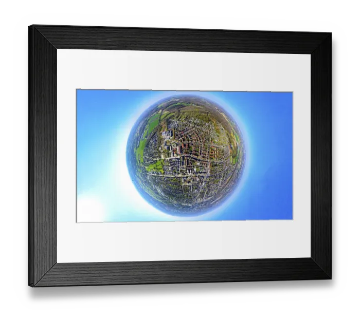 Framed Print : Aerial photo, residential area