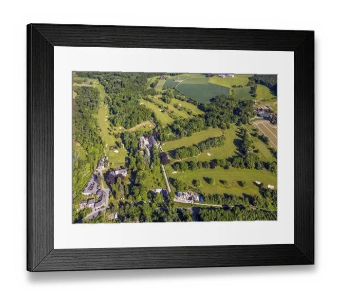 Framed Print : Aerial view, Essener Golf Club Haus Oefte e