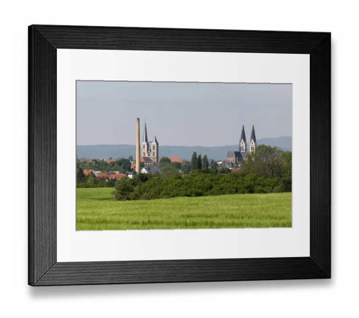 Framed Print : Halberstadt, Cathedral and St Martin's Church from the east Halberstadt Framed Print : Halberstadt, Cathedral and St Martin's Church from the east Halberstadt
