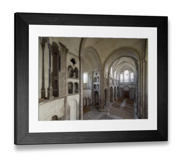 Framed Print : Vierung, view from the gallery to the west Framed Print : Vierung, view from the gallery to the west
