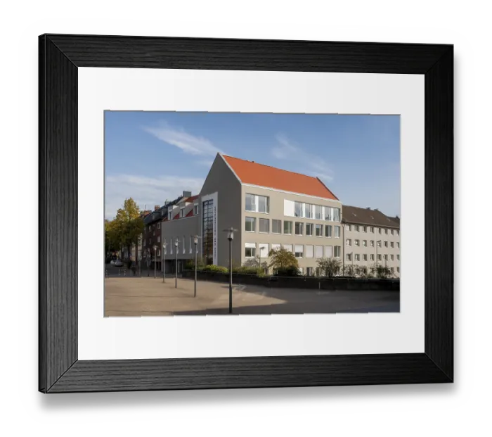 Framed Print : Essen, Haus der Kirchenmusik, after the conversion and refurbishment in 2021