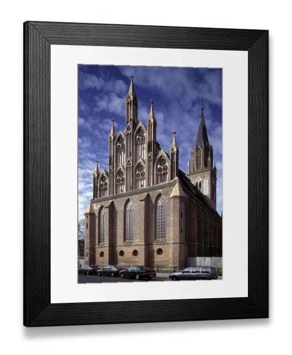 Framed Print : View from north-east, St. Sankt, Saint Framed Print : View from north-east, St. Sankt, Saint