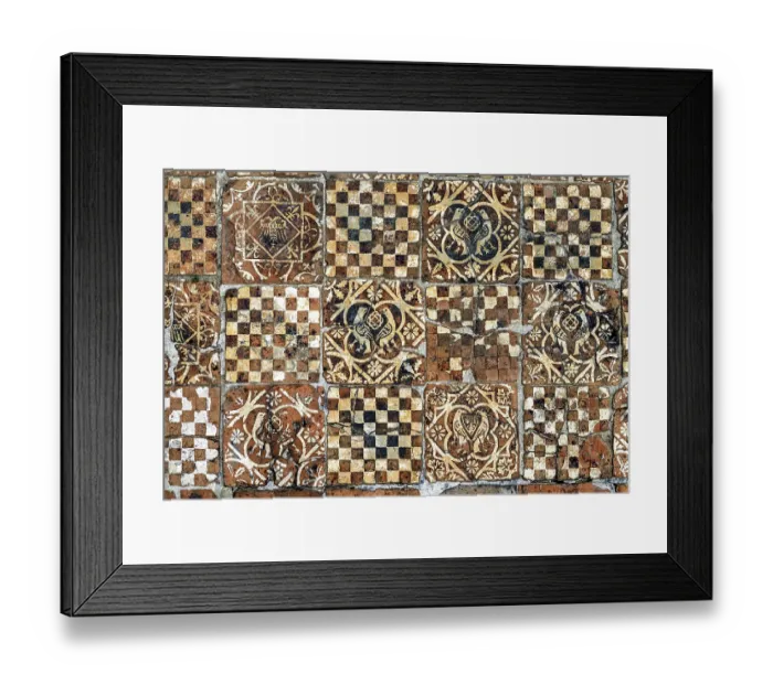 Framed Print : Titchfield Abbey, tiles