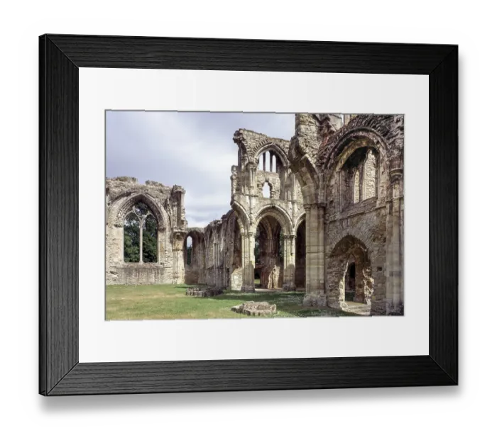 Framed Print : Netley Abbey, nave facing south-east