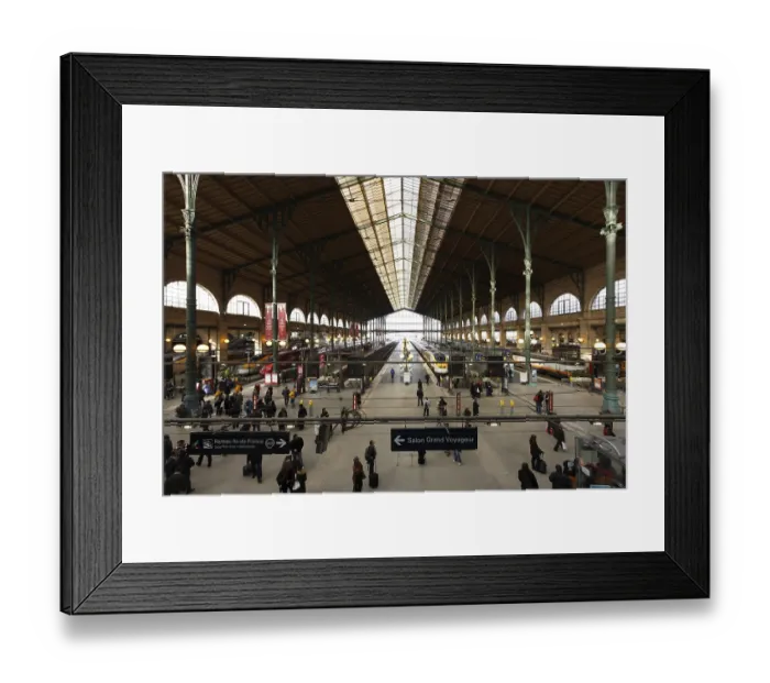 Framed Print : Paris, Gare du Nord (North Station)