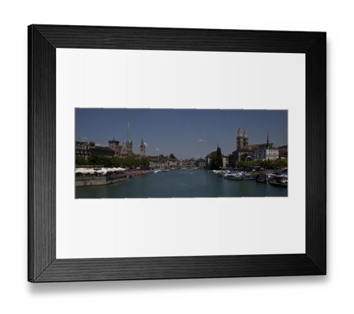 Framed Print : Vlnr: Stadthaus, Fraumunster tower
