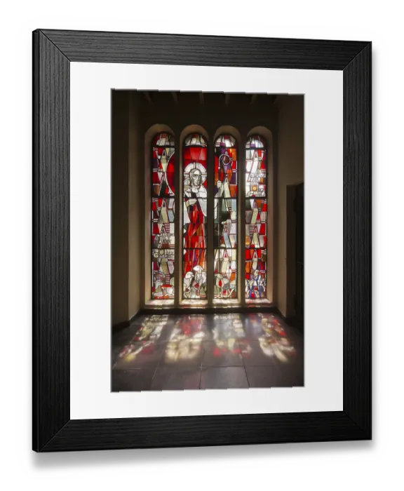 Framed Print : Baptistery by Dominikus Bohm 1928