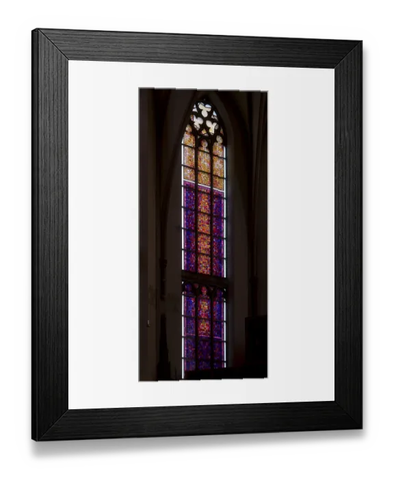 Framed Print : Window by Karl-Martin Hartmann in the choir N-II