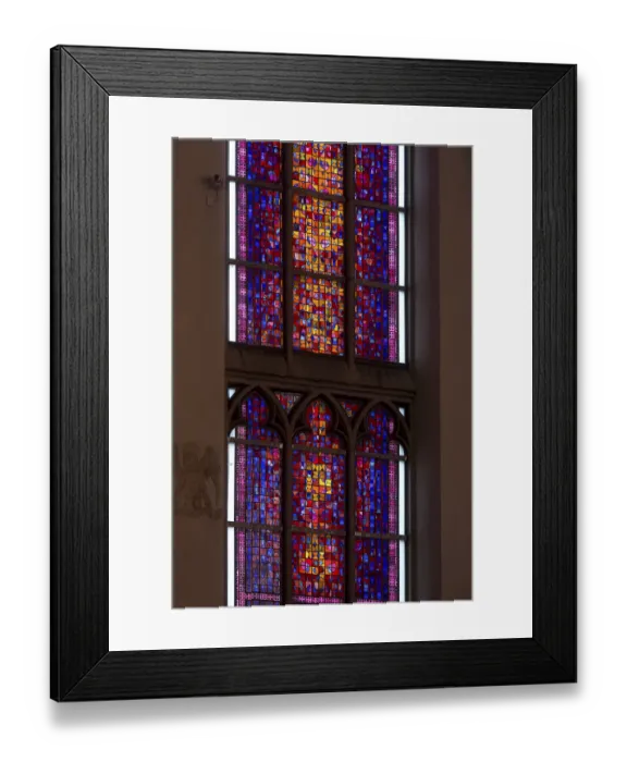 Framed Print : Window by Karl-Martin Hartmann in the choir N-II