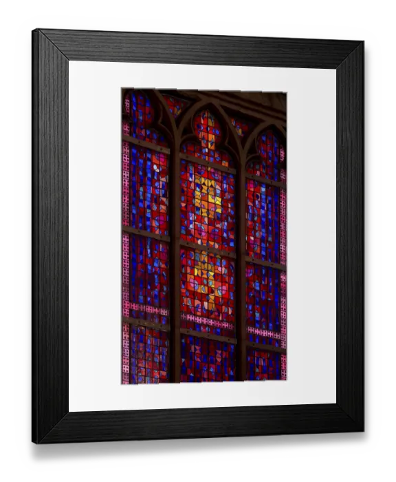 Framed Print : Window by Karl-Martin Hartmann in the choir N-II Framed Print : Window by Karl-Martin Hartmann in the choir N-II