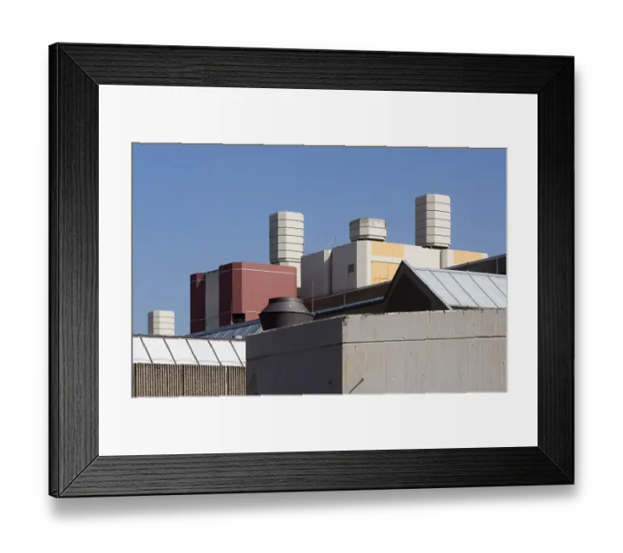 Framed Print : Natural science institutes, roofscape Framed Print : Natural science institutes, roofscape