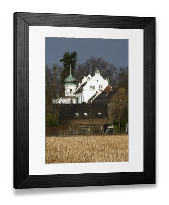 Framed Print : Blessem Castle from the west Framed Print : Blessem Castle from the west