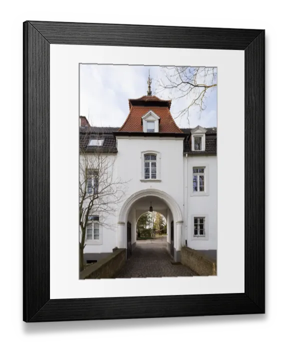 Framed Print : Blessem Castle, gatehouse from the south Framed Print : Blessem Castle, gatehouse from the south
