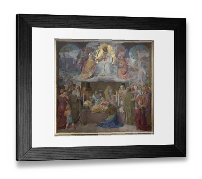 Framed Print : Built by Ernst Zwirner, fresco on the east wall of the north transept Framed Print : Built by Ernst Zwirner, fresco on the east wall of the north transept