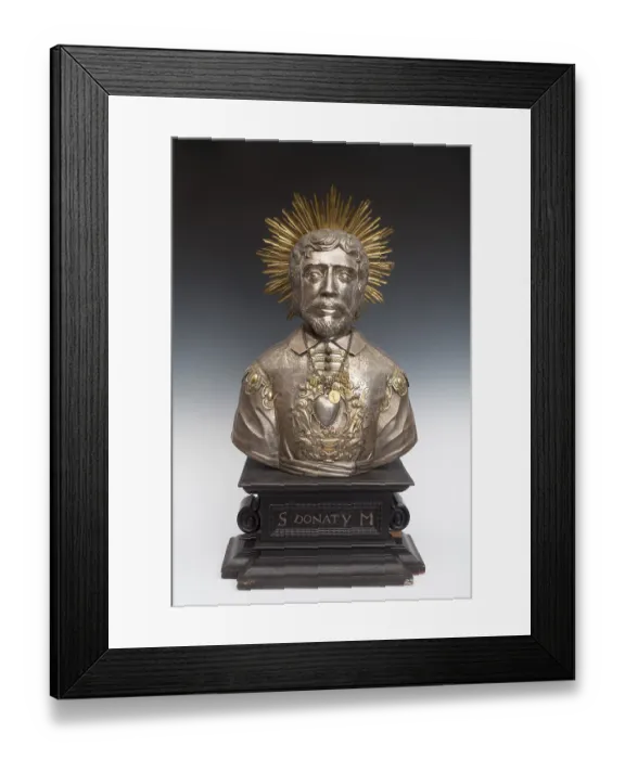 Framed Print : Reliquary bust of St Donatus Framed Print : Reliquary bust of St Donatus