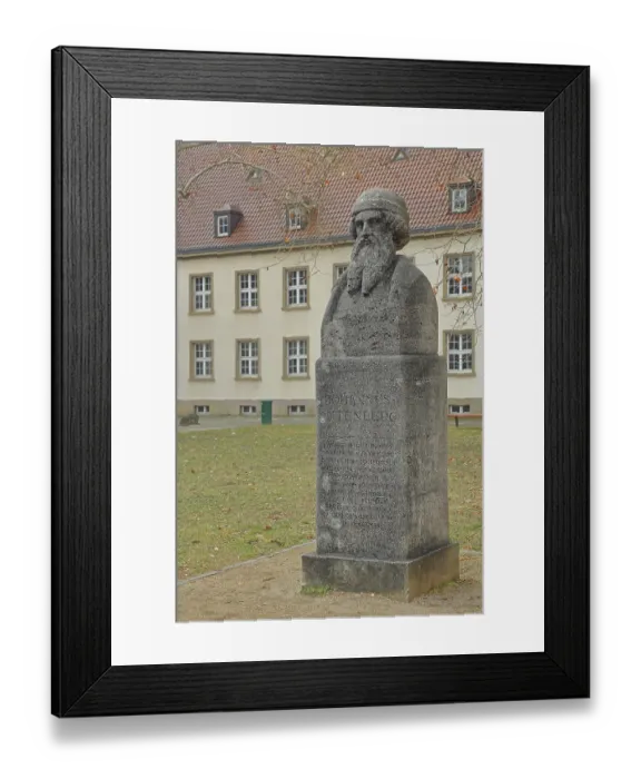 Framed Print : Gutenberg bust by unknown artist 1925 Framed Print : Gutenberg bust by unknown artist 1925