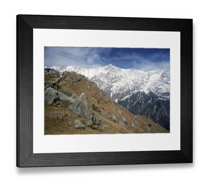 Framed Print : Dhavaladhar range, Triund Treak