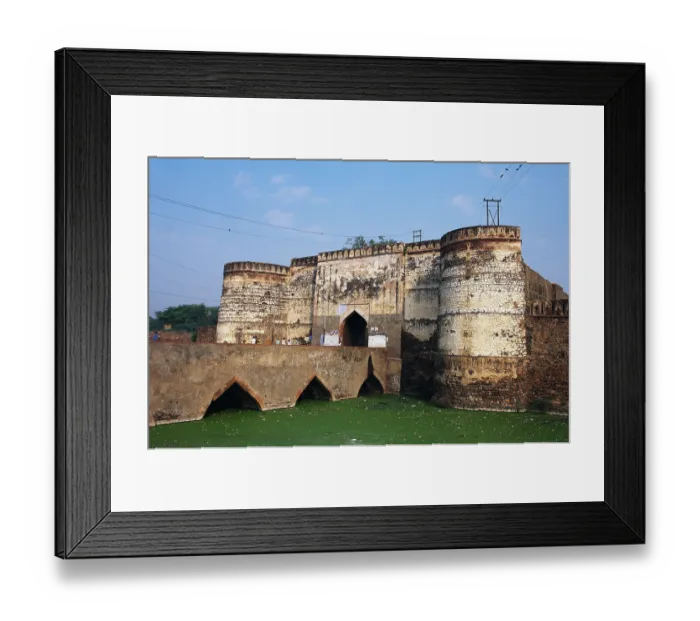 Framed Print : Lohiya Gate, Massive Fortification & Bridge