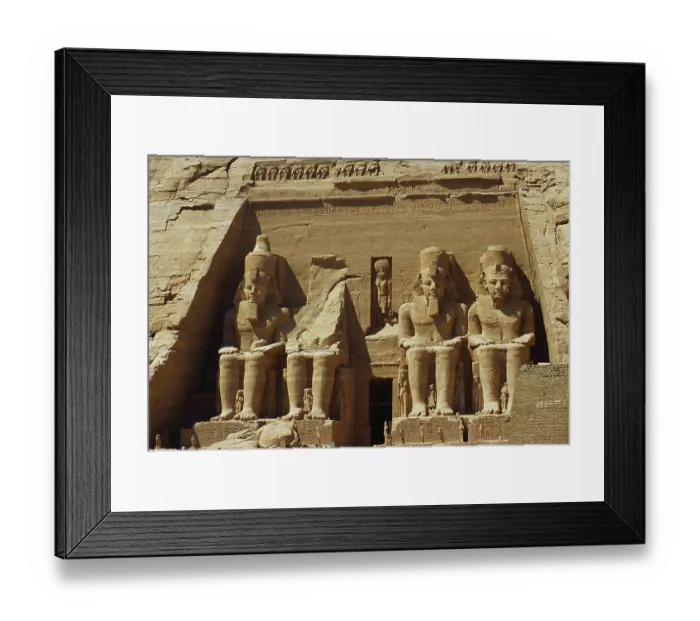 Framed Print : Abu, Simbel, Cairo, Egypt