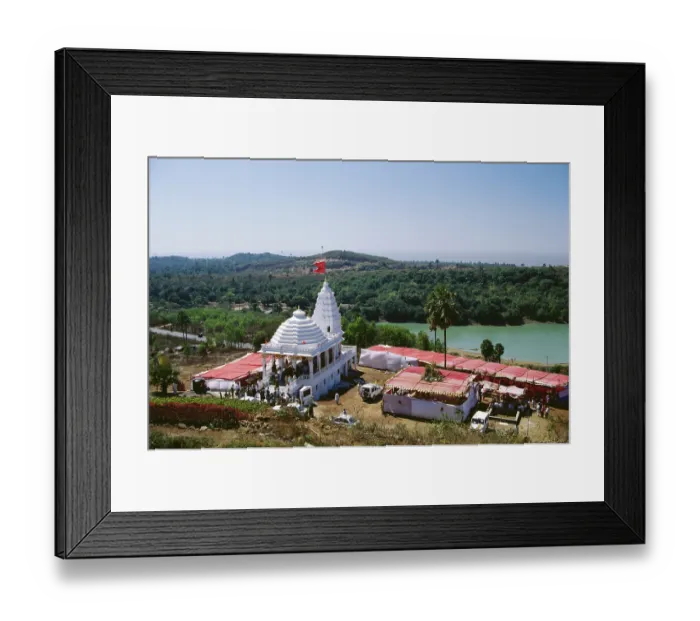 Framed Print : Hanuman temple, Keshavsrishti, Maharashtra, India