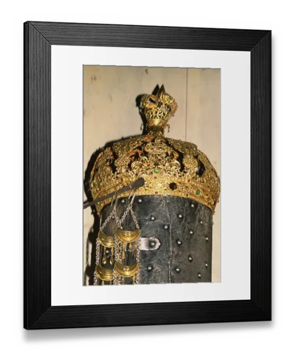 Framed Print : Golden crown in jewish synagogue Framed Print : Golden crown in jewish synagogue