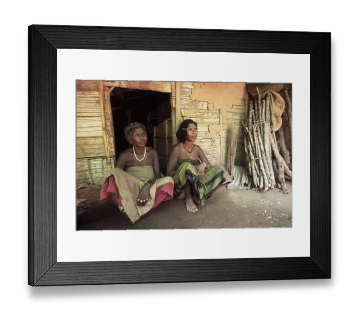 Framed Print : Muduga tribal ladies, Silent Valley, Kerala, India