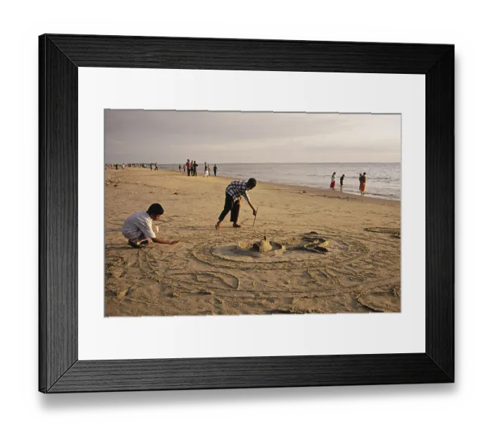 Framed Print : Kozhikode beach, kerala, india