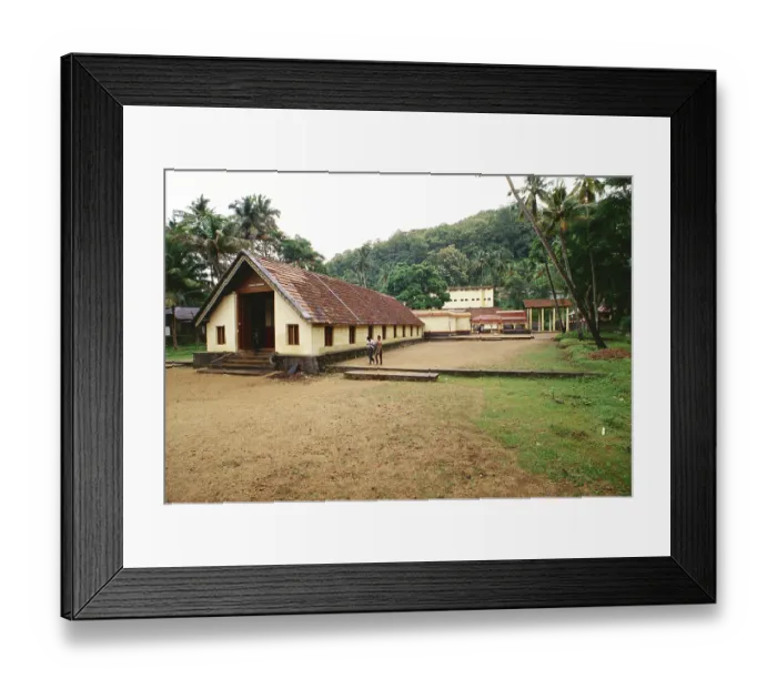Framed Print : Lord Sastha temple at Ariankavu, Kerala, India