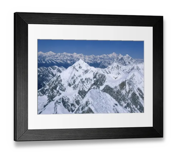 Framed Print : Himalayan range on everest, Katmandu, Nepal