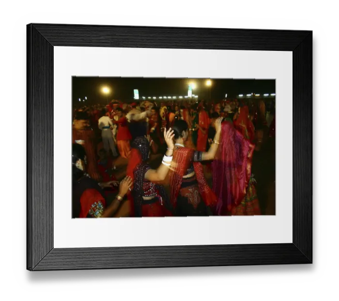 Framed Print : Garba, The traditional folk dance of Gujarat