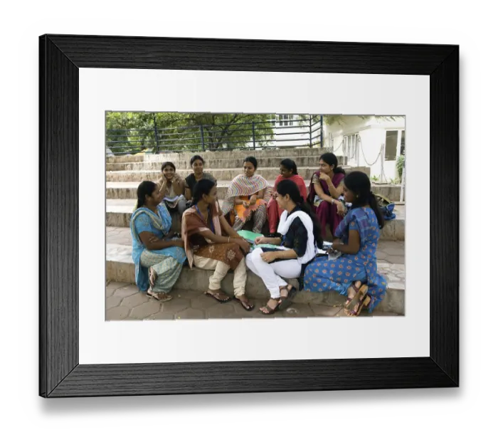 Framed Print : Students in psg institute of management