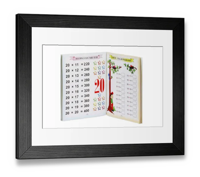 Framed Print : Book of mathematics on white background Framed Print : Book of mathematics on white background