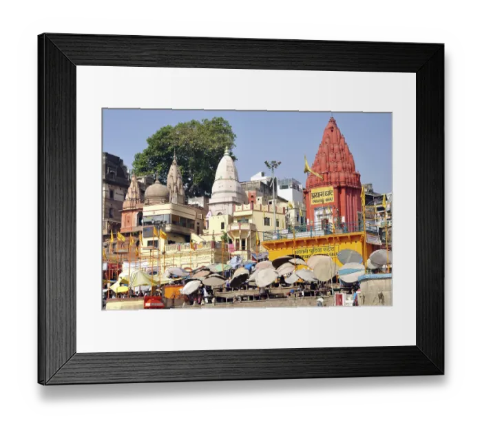 Framed Print : Dashashumdi ghat at Varanasi, Uttar Pradesh, India