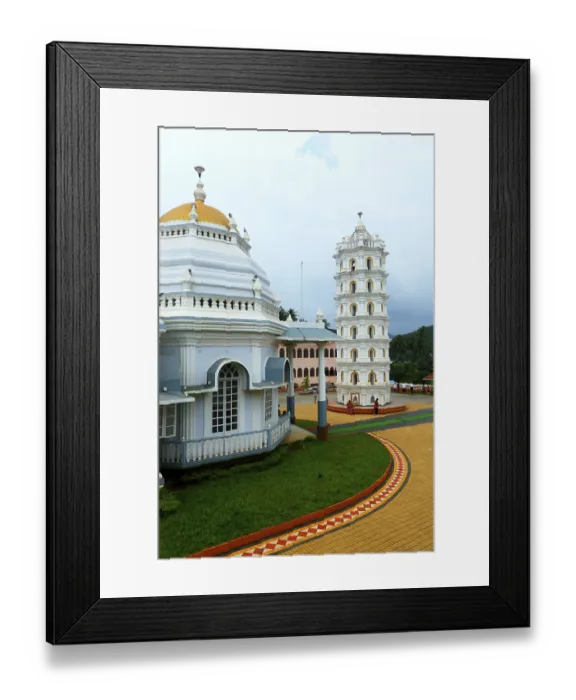 Framed Print : Shri mangeshi temple Panjim goa India Asia
