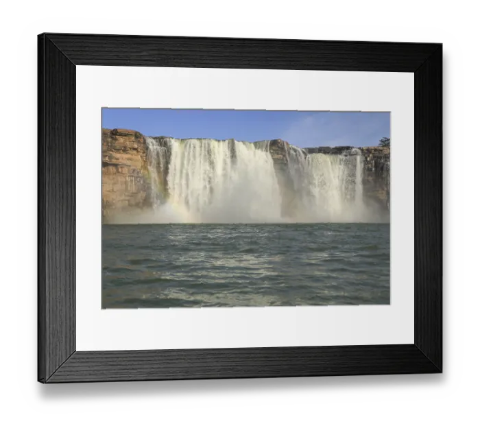 Framed Print : Chitrakot waterfalls, bastar, chhattisgarh