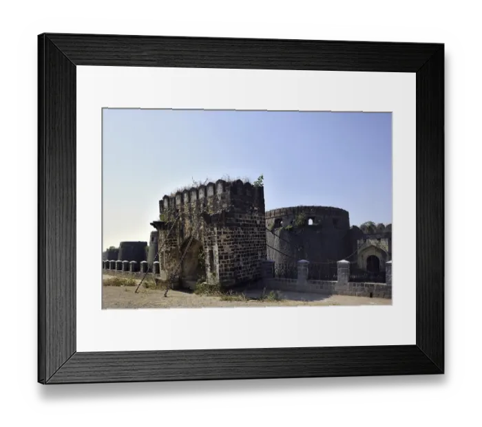Framed Print : Drawbridge, ahmednagar fort, maharashtra