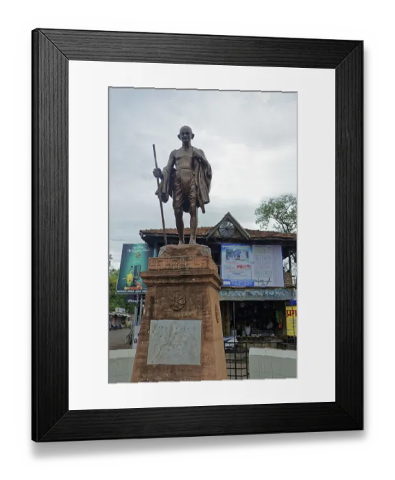 Framed Print : Mahatma Gandhi statue, miraj, Maharashtra Framed Print : Mahatma Gandhi statue, miraj, Maharashtra