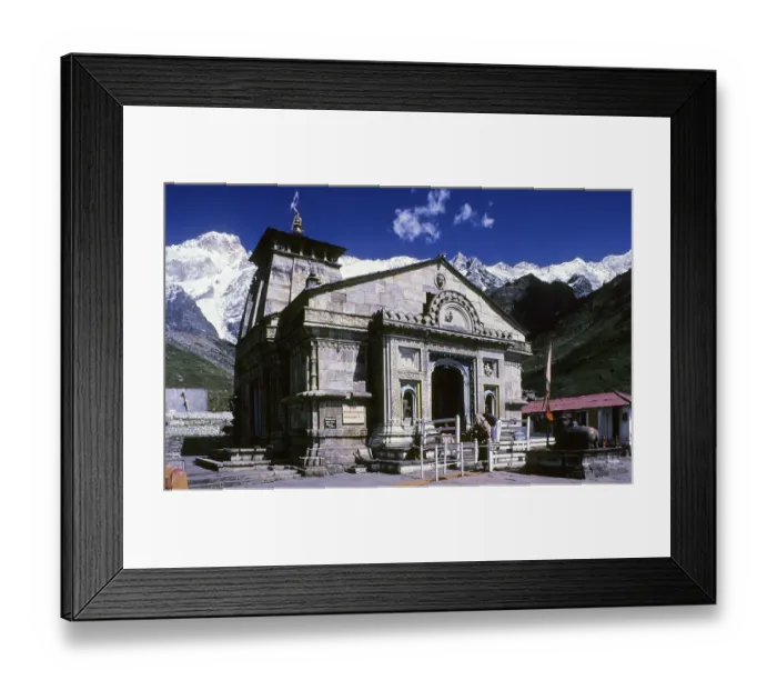 Framed Print : Kedarnath temple, uttaranchal, India, Asia