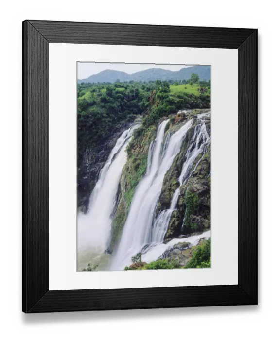 Framed Print : Waterfall at Sivasamudram, Karnataka, India