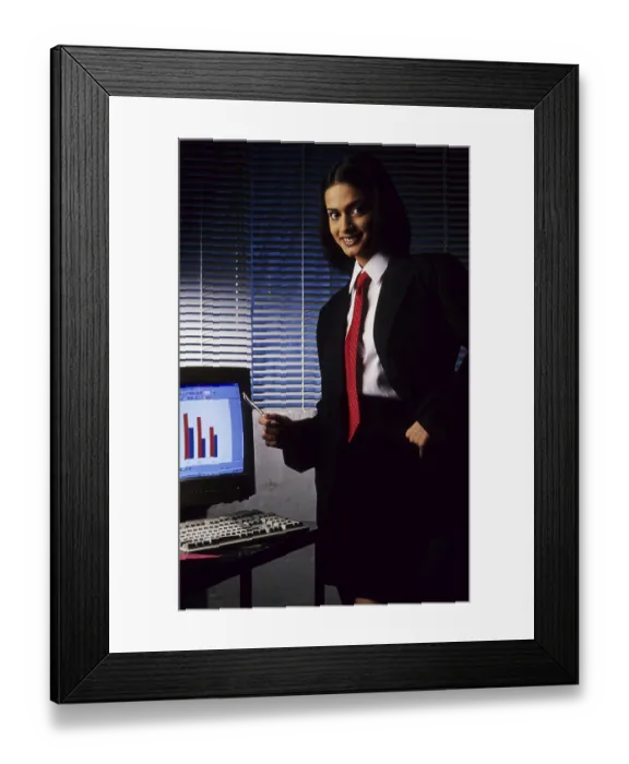 Framed Print : Executive on the Computer Framed Print : Executive on the Computer